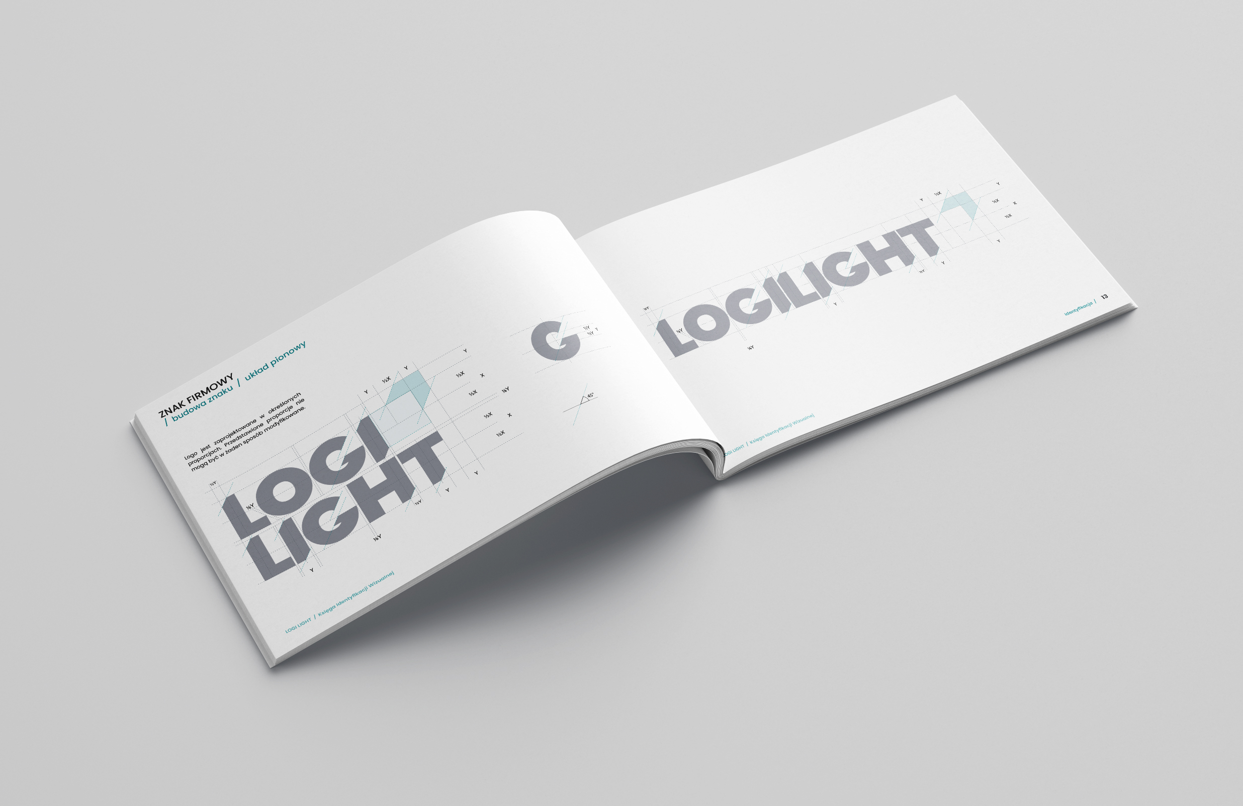 Przykładowe strony księgi znaku Logi Light