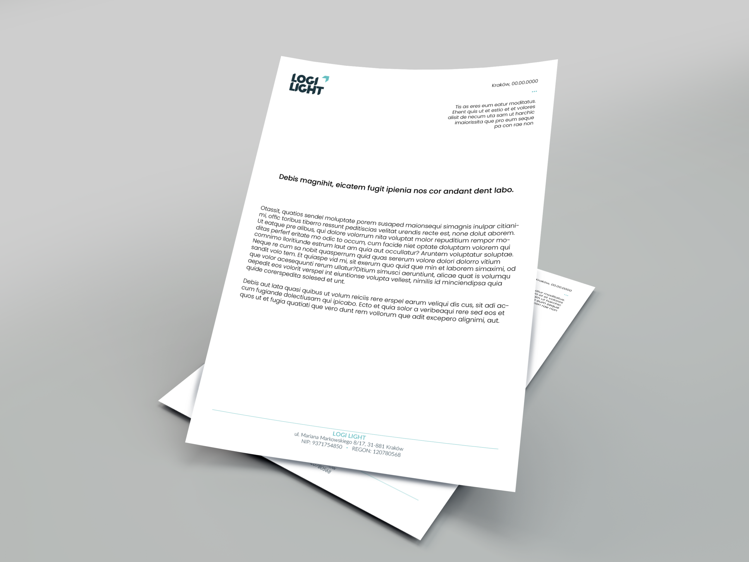 Papier firmowy Logi Light