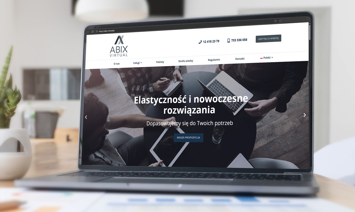 Abix Virtual strona internetowa